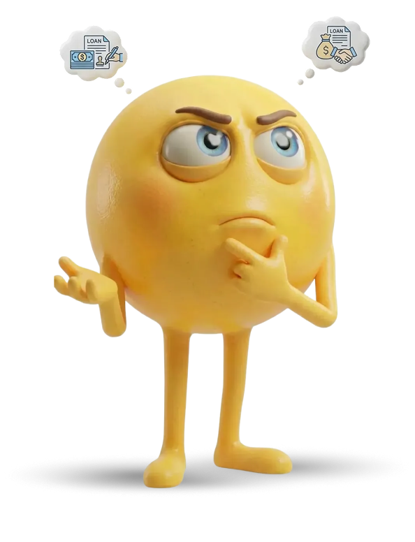 Thinking emoji character